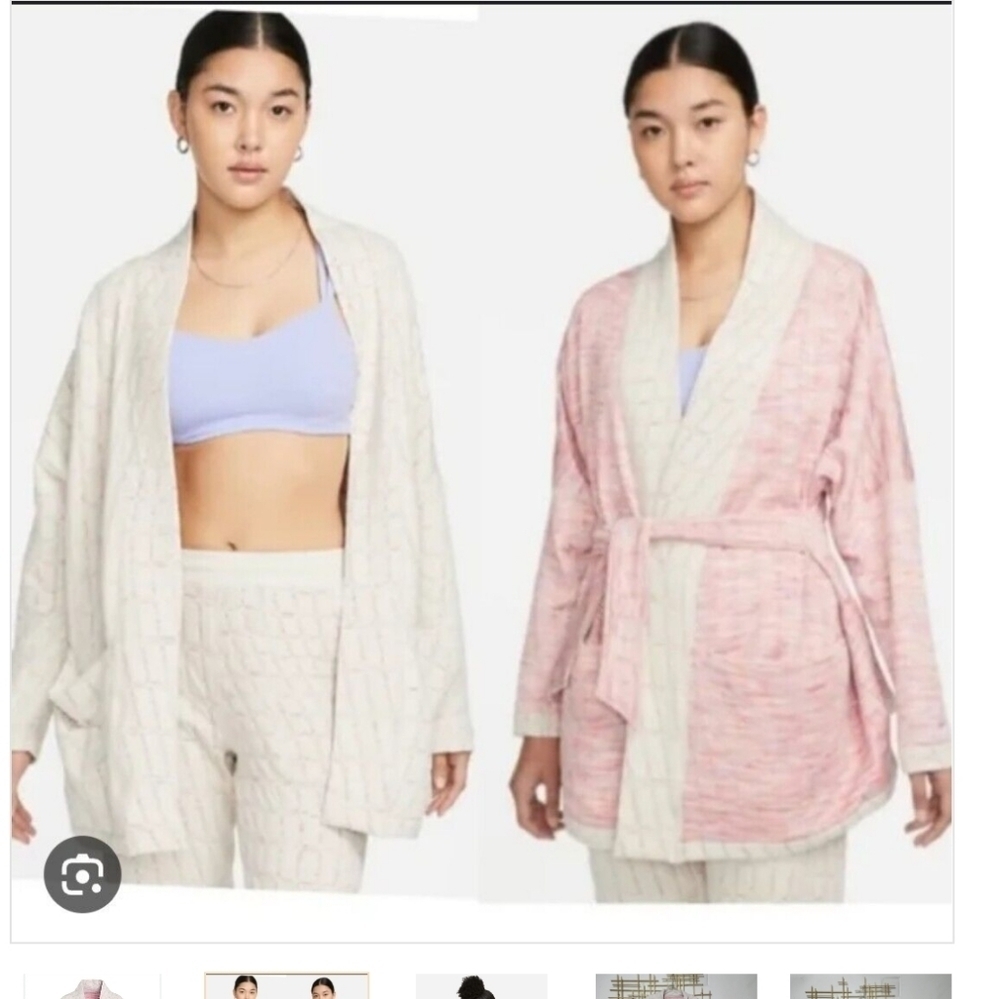Nike Yoga Therma-FIT Luxe Women's Jacquard Reversible Top Plus Size 1X new - Picture 2 of 8